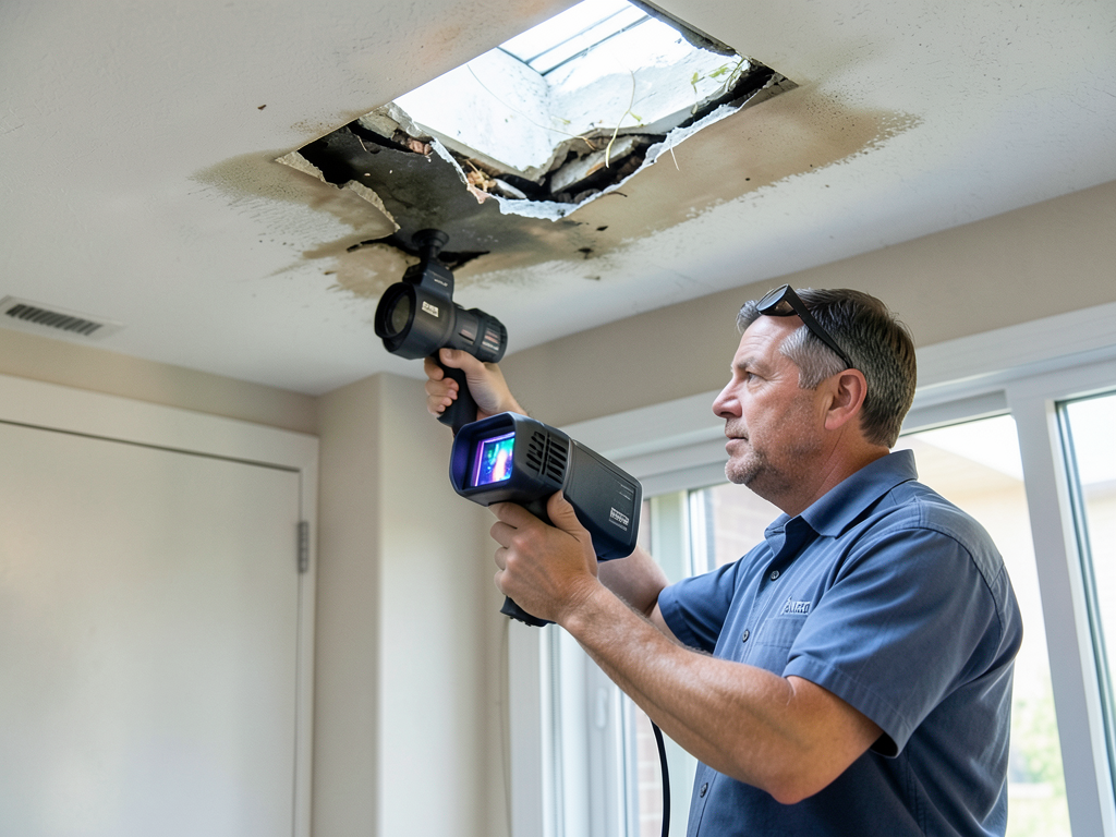 How to dry out a top floor condo after a skylight