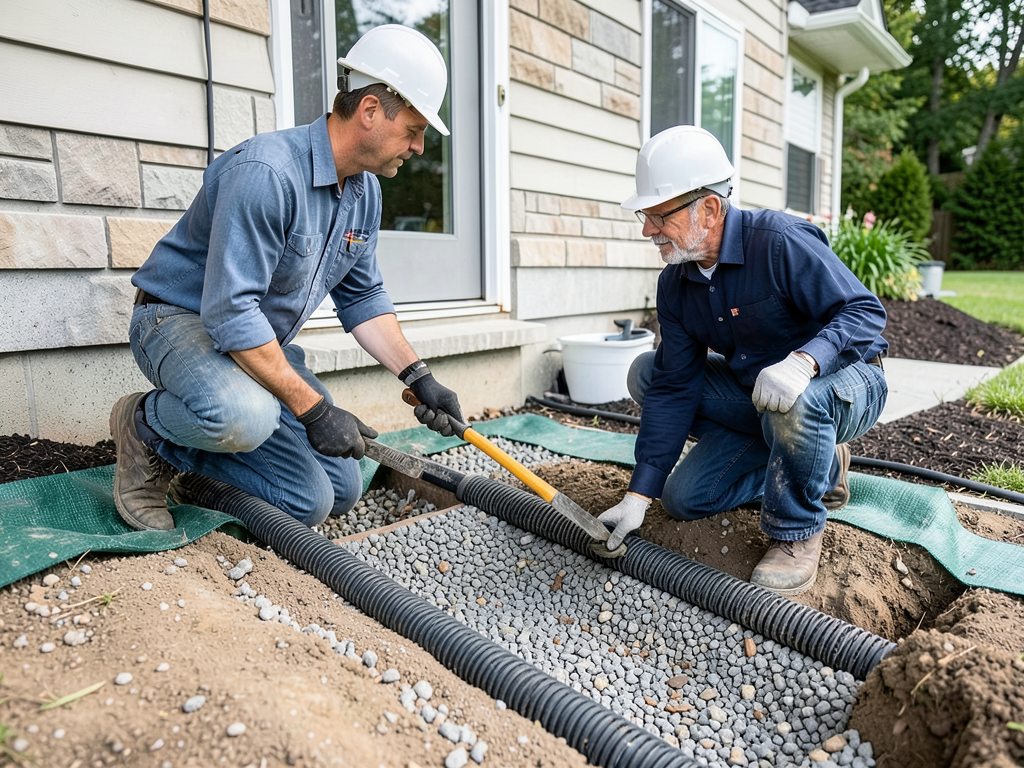 Using smart landscaping to keep surface water away